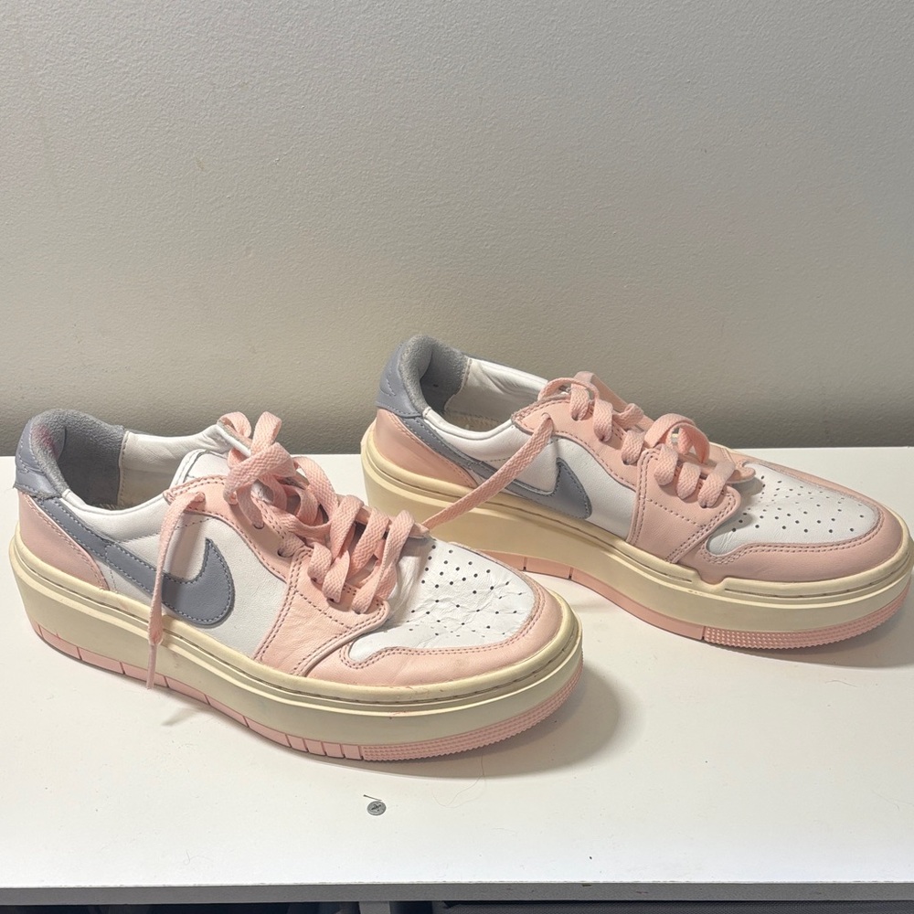 Nike Jordan Women's Pink and Gray Sneakers
